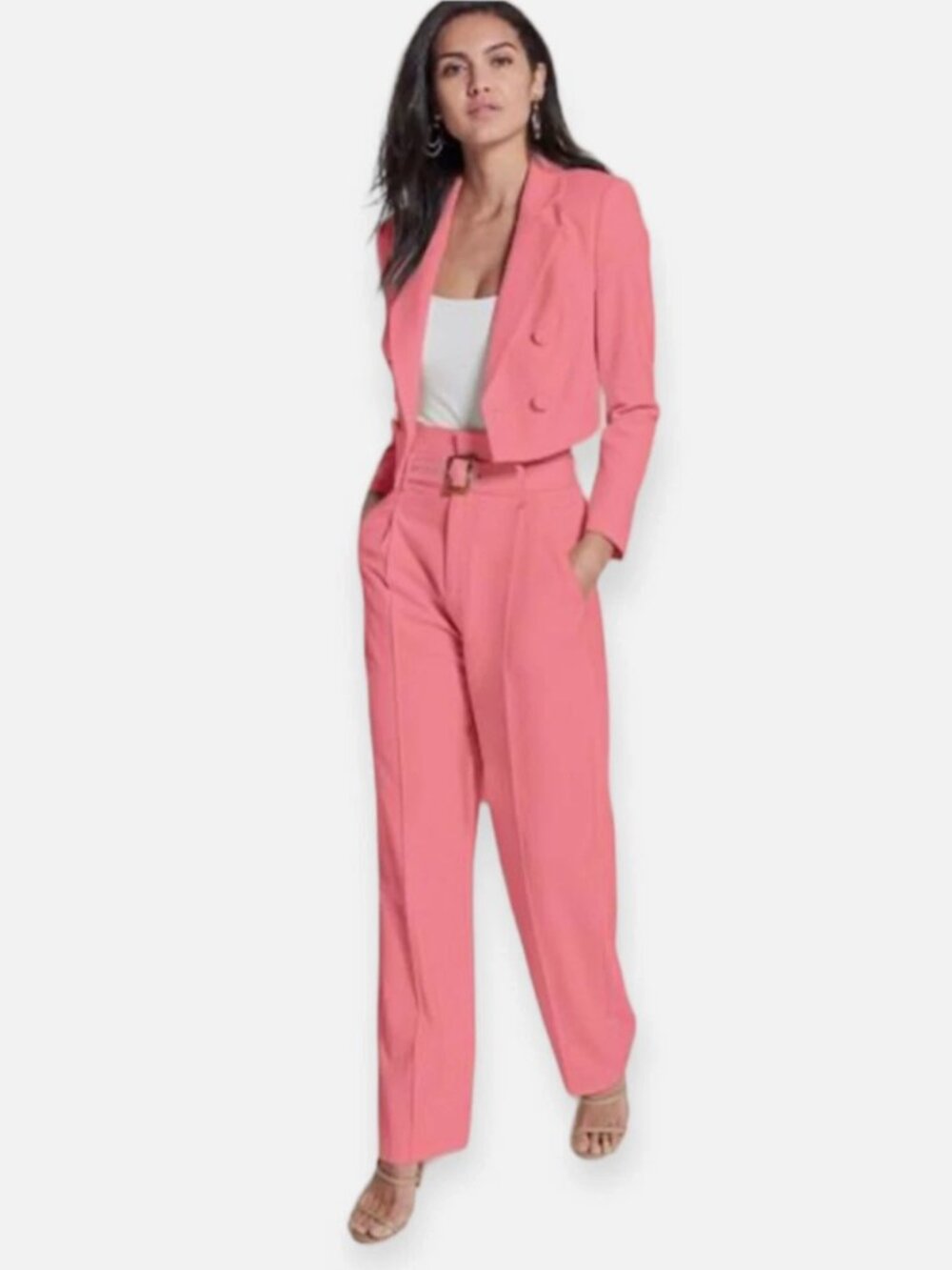 Venus Pink Blazer Trouser Pants Suit Set NWT Plus Size 24 (2-piece)
